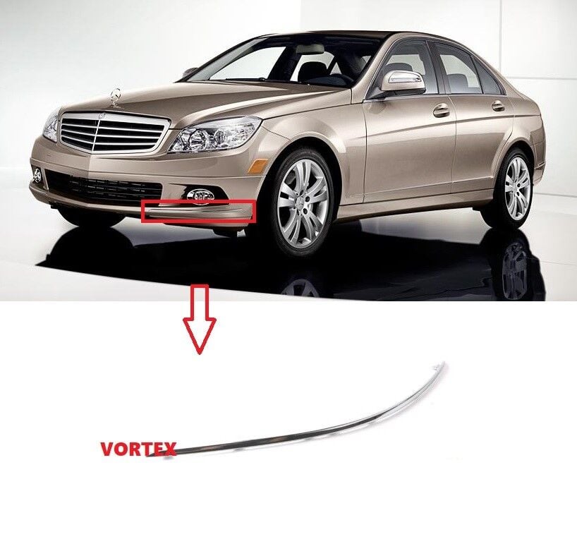 ÖN TAMPON NİKELAJI SOL W204 2007-