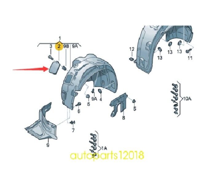 ÖN DAVLUMBAZ FAR KAPAĞI SAĞ A6 2013-
