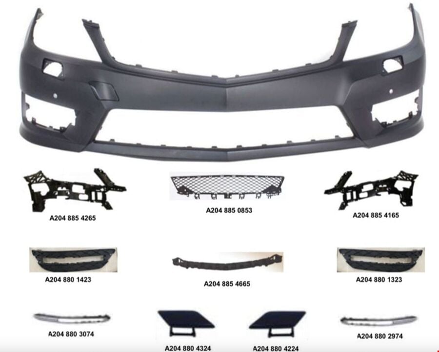 ÖN TAMPON AMG SET (PANJUR VE LED HARİÇ) W204 2011-