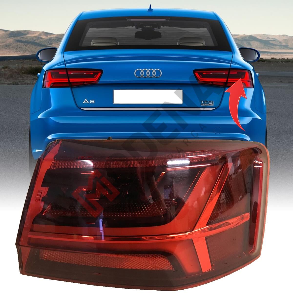 DIŞ STOP LAMBASI SAĞ KAYAR LED A6 2015-