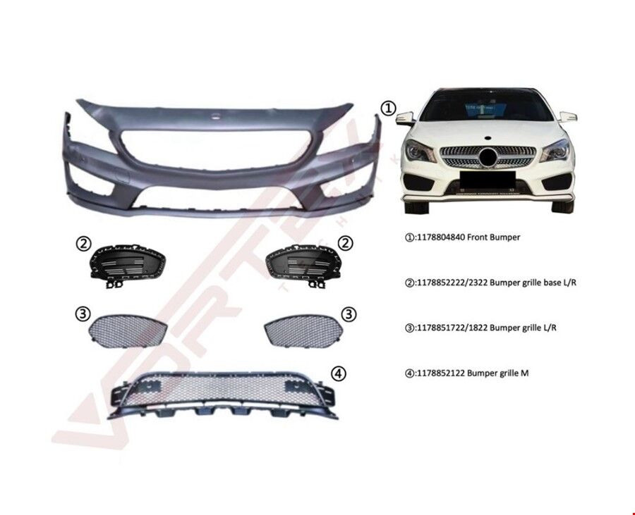 ÖN TAMPON SET (AMG) CLA W117 2013-