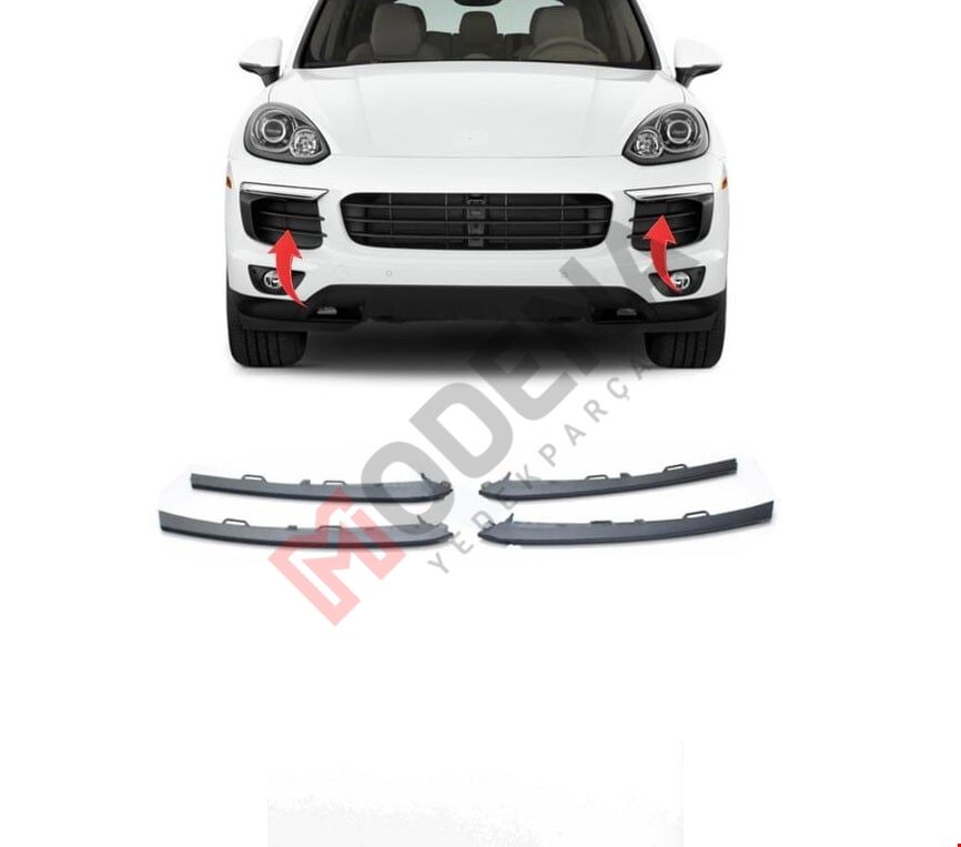 ÖN TAMPON IZGARASI GRİ ÇITA 4 PARÇA PANAMERA 2015-