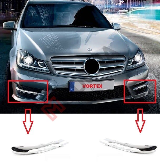 SİS FAR KAPAK NİKELAJI SOL ( AMG ) W204 2011-