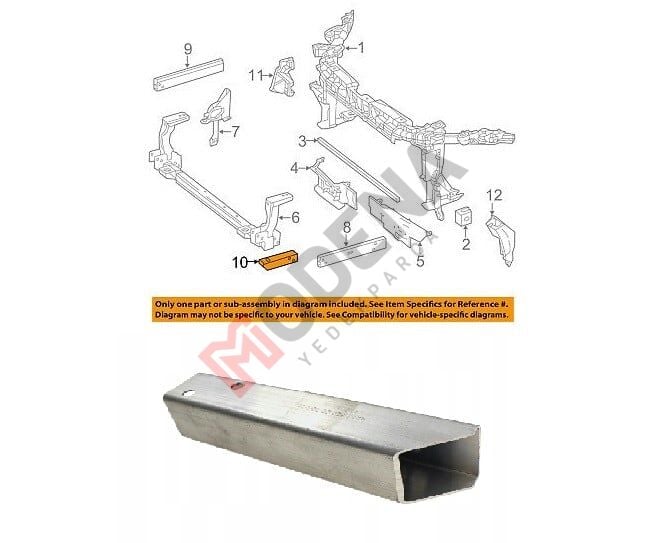 ÖN PANEL BRAKETİ ( ALÜMİNYUM ) L=R W176/W117 2013-