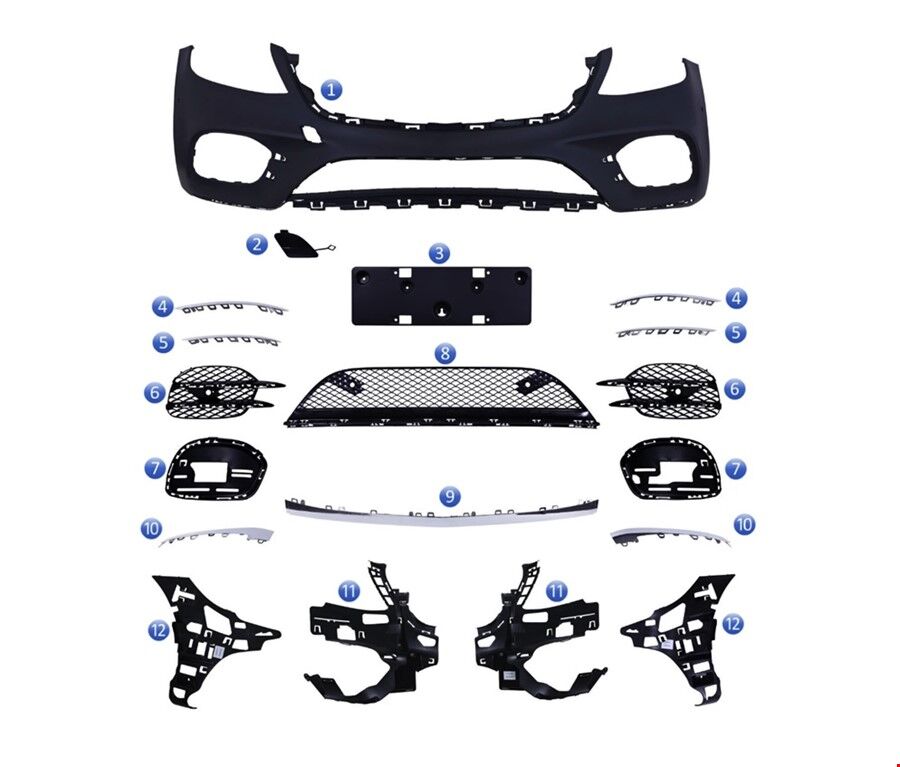 ÖN TAMPON SET ( PANJURSUZ ) S400 AMG W222 2018-