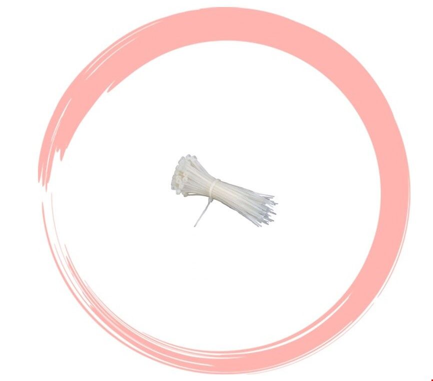 KABLO BAĞI BEYAZ 2,5mm x 100mm (100LÜ PAKET)