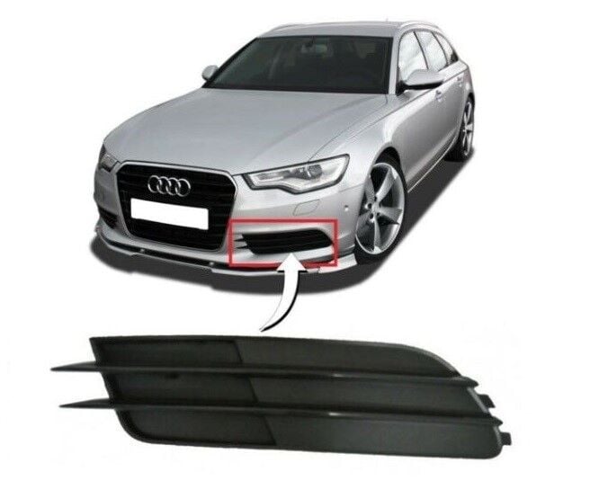 ÖN TAMPON IZGARA SİSSİZ SOL A6 2013-