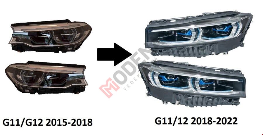 G11/G12 MAKYAJLI KASA DÖNÜŞÜM LAZER FAR SETİ 2018-