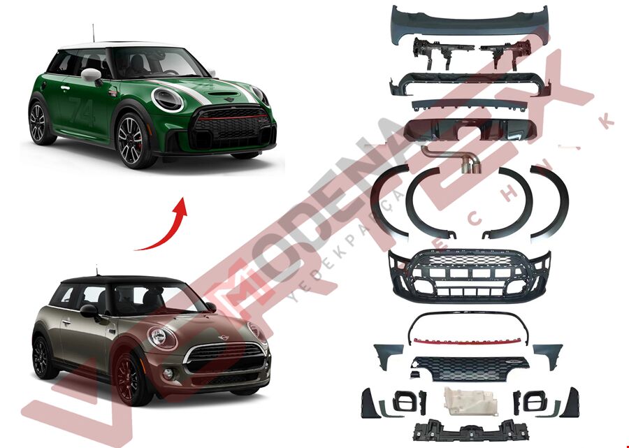 F55 2014- İÇİN 2021- YENİ JCW BODY KIT
