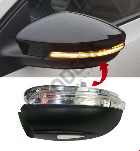 DIŞ AYNA SİNYALİ SOL SCIROCCO/PASSAT/CC 2009-