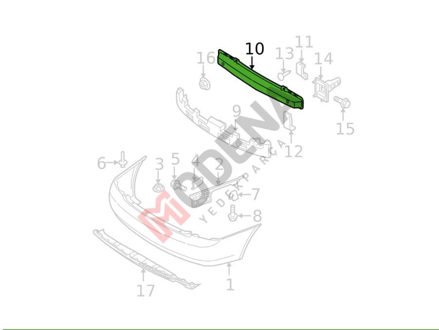 ARKA TAMPON DEMİRİ CERATO 2007-