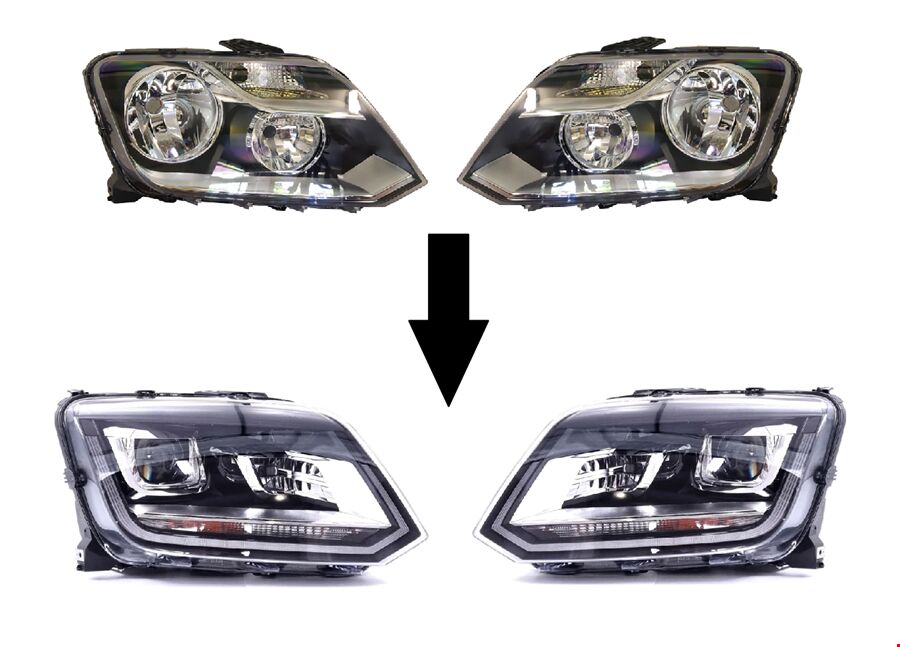ÖN FAR DÖNÜŞÜM SETİ 2010 ->2017 (HALOJEN->LED)