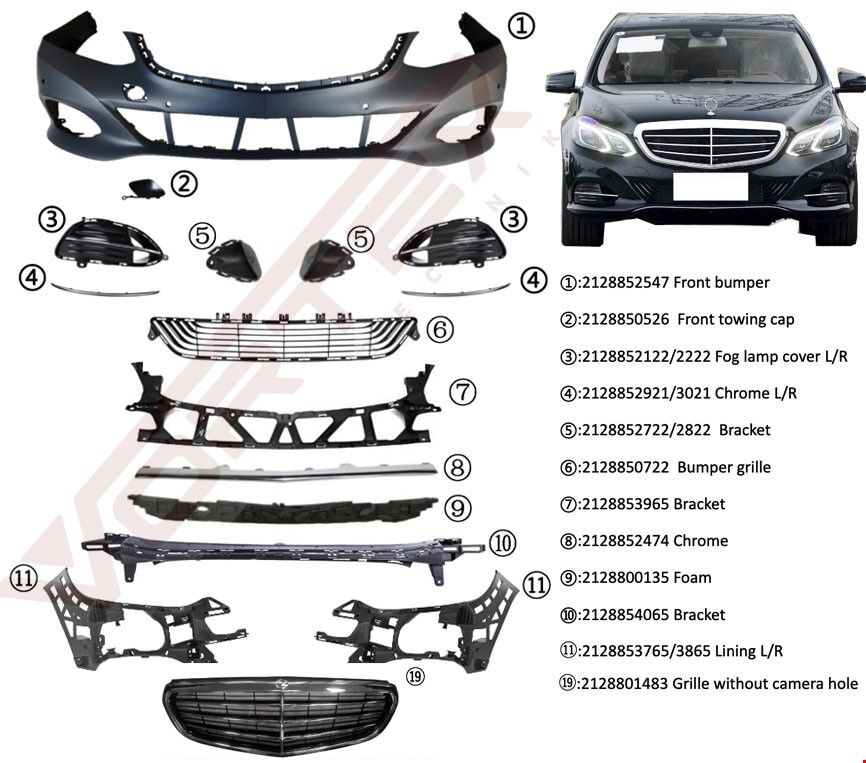 ÖN TAMPON SET (PANJURLU) ( EXCLUSIVE ) W212 2013-