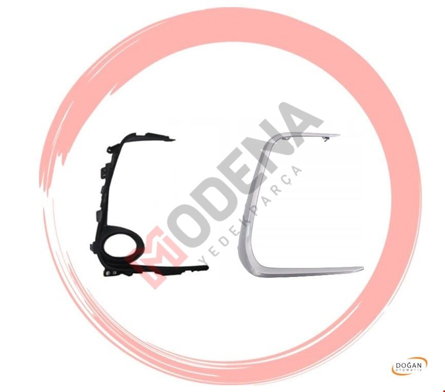  sİs far ÇerÇevesİ saĞ İÇ-diŞ grİ corolla 2019-  toyota corolla oem 52125-02390 / 81481-02b40